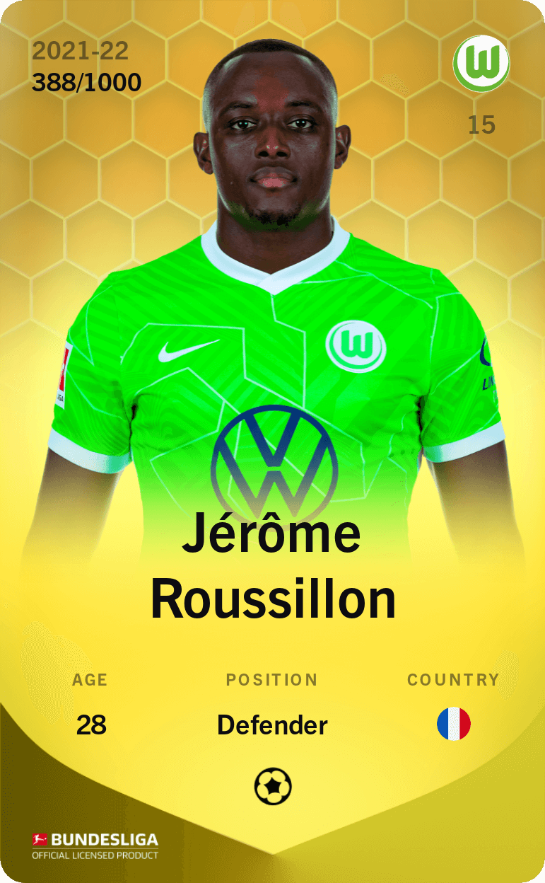 Jérôme Roussillon 2021-22 • Limited 388/1000