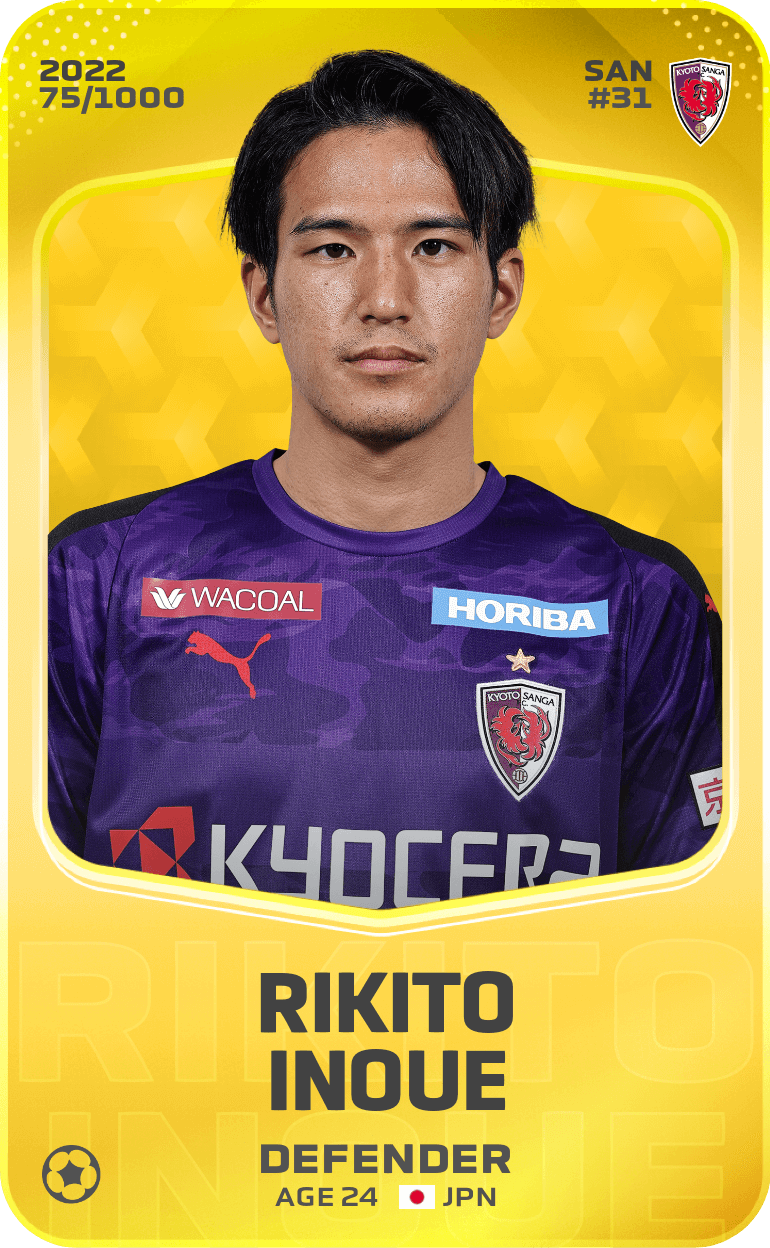 Rikito Inoue 2022-23 • Limited 75/1000