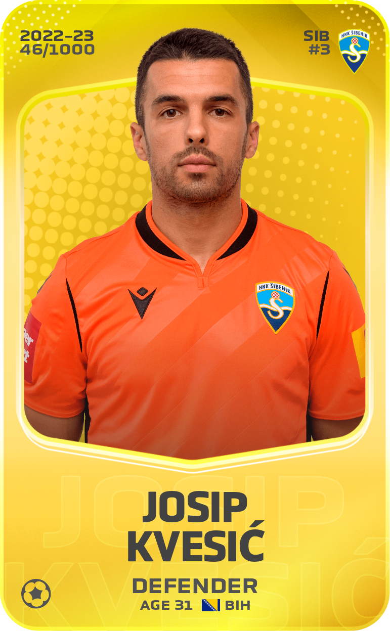 Sorare - Sorare Official - Josip Kvesić 2022-23 • Limited 46/1000 - NFT # 110403205472113864933574152754134135344595524611408994292321909391987185266525