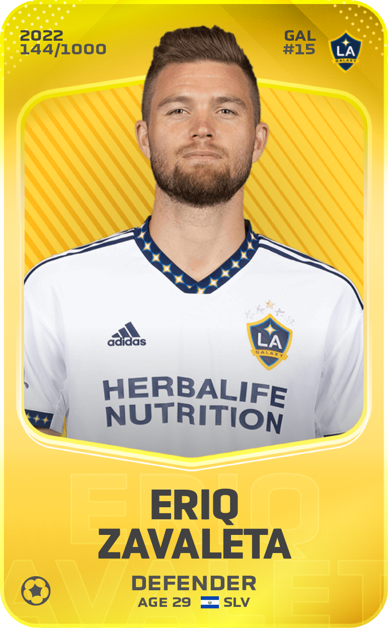 Sorare - Sorare Official - Eriq Zavaleta 2022-23 • Limited 144/1000 - NFT # 109859766308054260604083268572314552505282262103858501012222592014315117764062