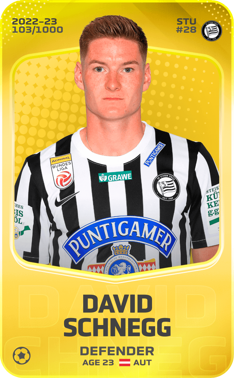 David Schnegg 2022-23 • Limited 103/1000