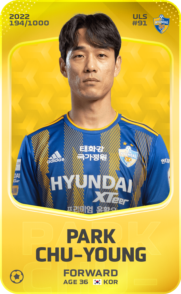 Sorare - Sorare Official - Park Chu-Young 2022-23 • Limited 194/1000 - NFT # 113481800075336254857205533924411900635240537461410575046533574666825720703578