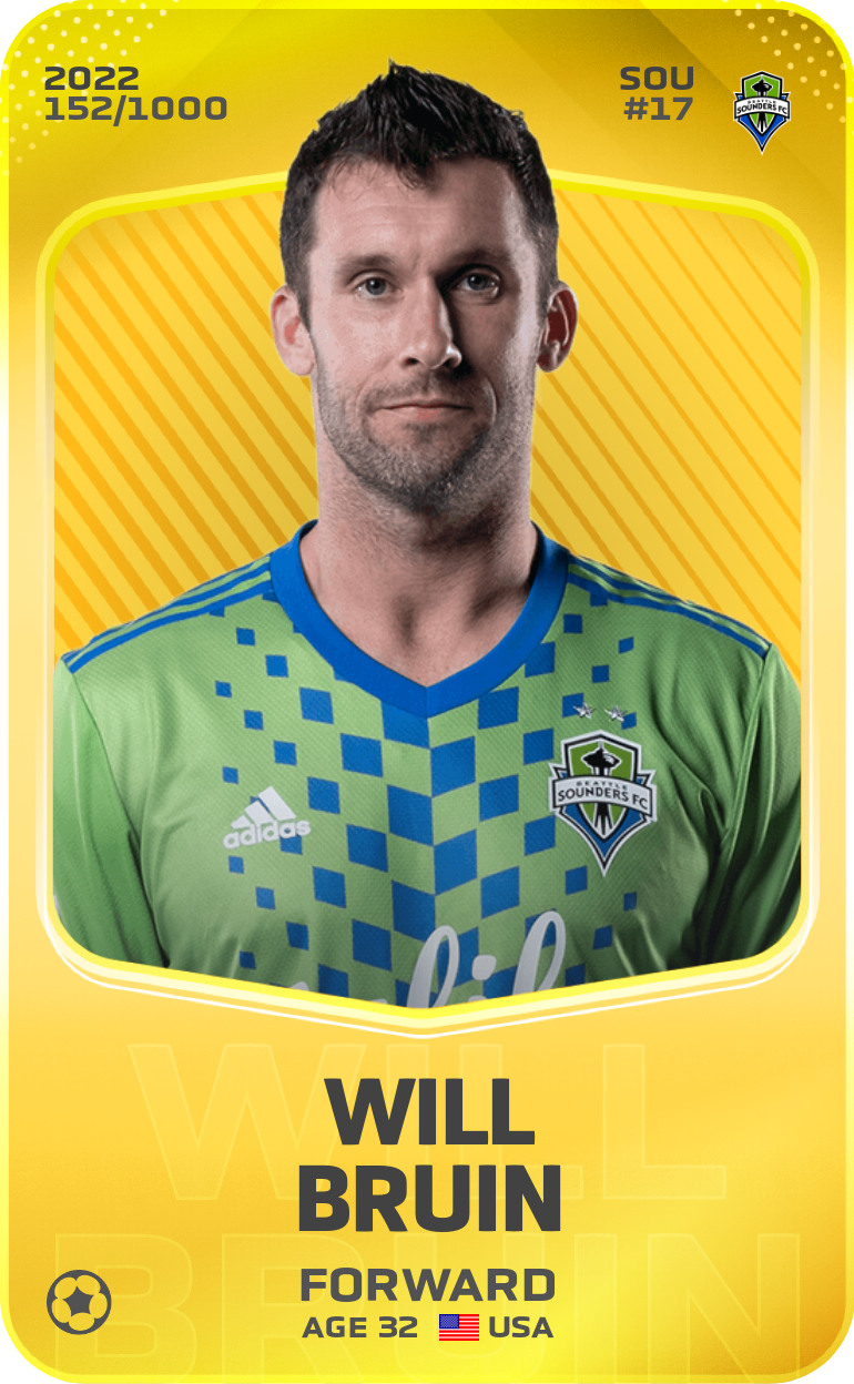 Sorare - Sorare Official - Will Bruin 2022-23 • Limited 152/1000 - NFT # 80649268515998084431781201450797085849391592277729571333179186117884363728380