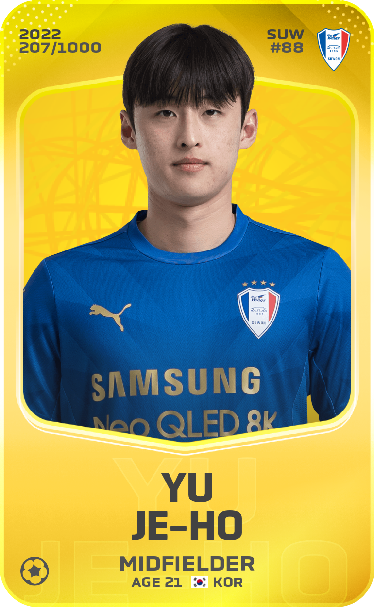 Sorare - Sorare Official - Yu Je-Ho 2022-23 • Limited 207/1000 - NFT # 17300908613778735265824857396025894493249987009543047429802919293369777306025