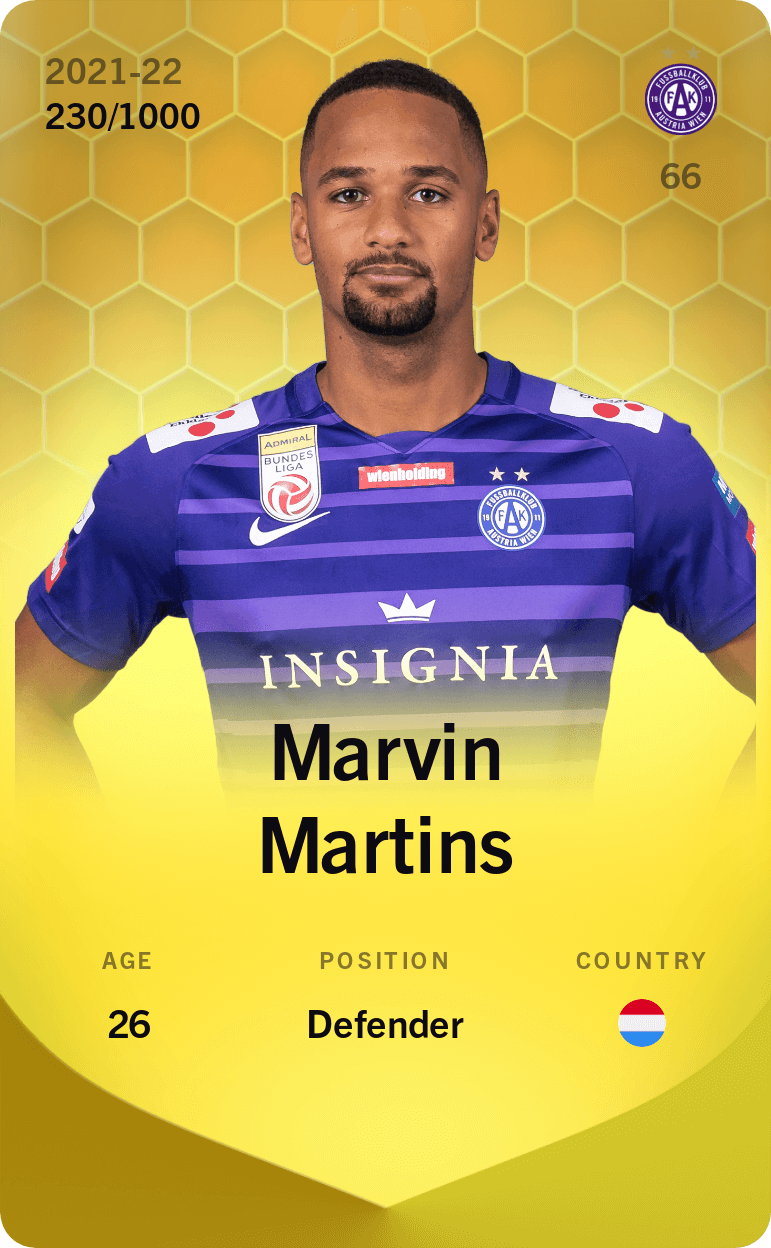 Marvin Martins 2021-22 • Limited 230/1000