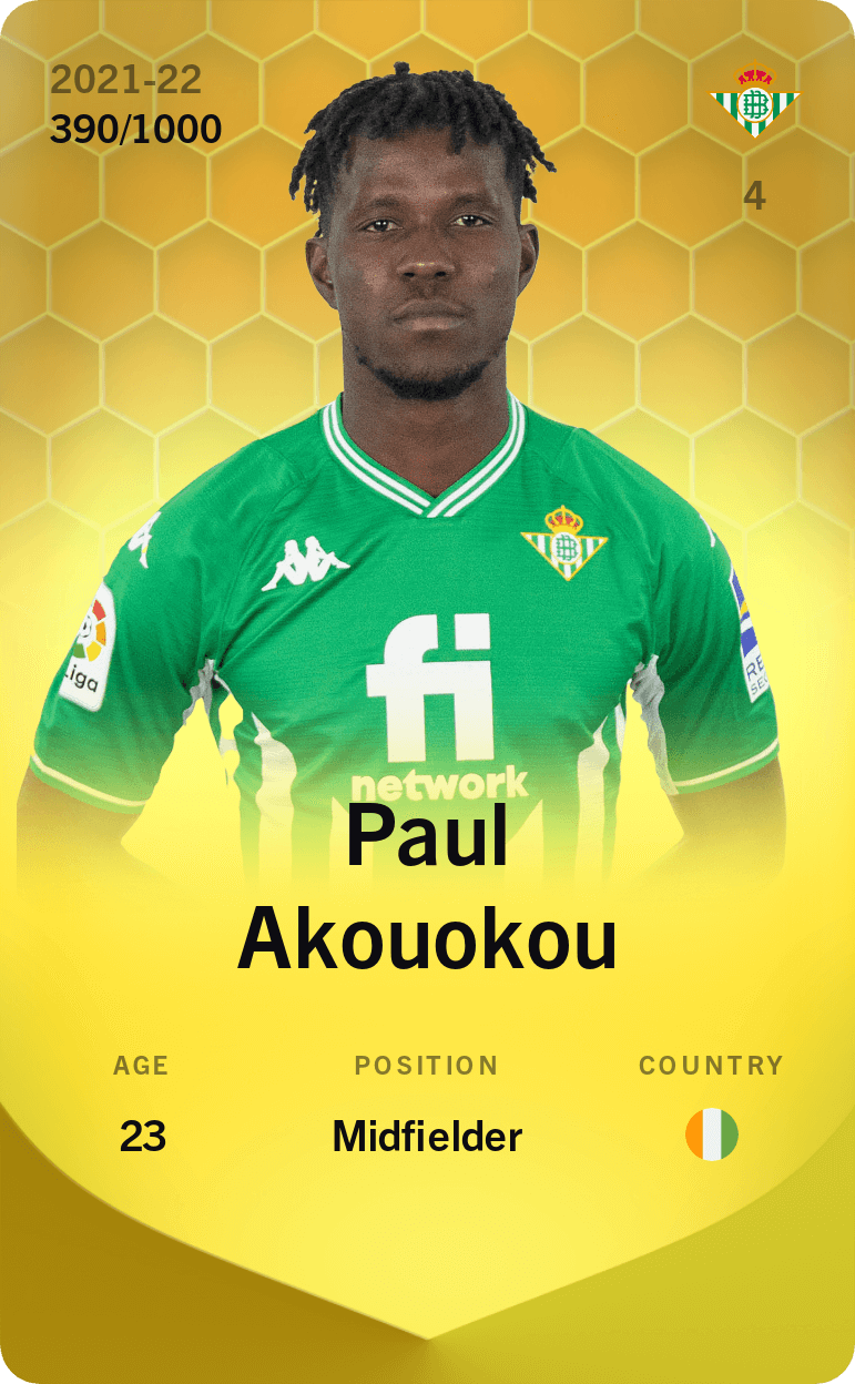 Paul Akouokou 2021-22 • Limited 390/1000