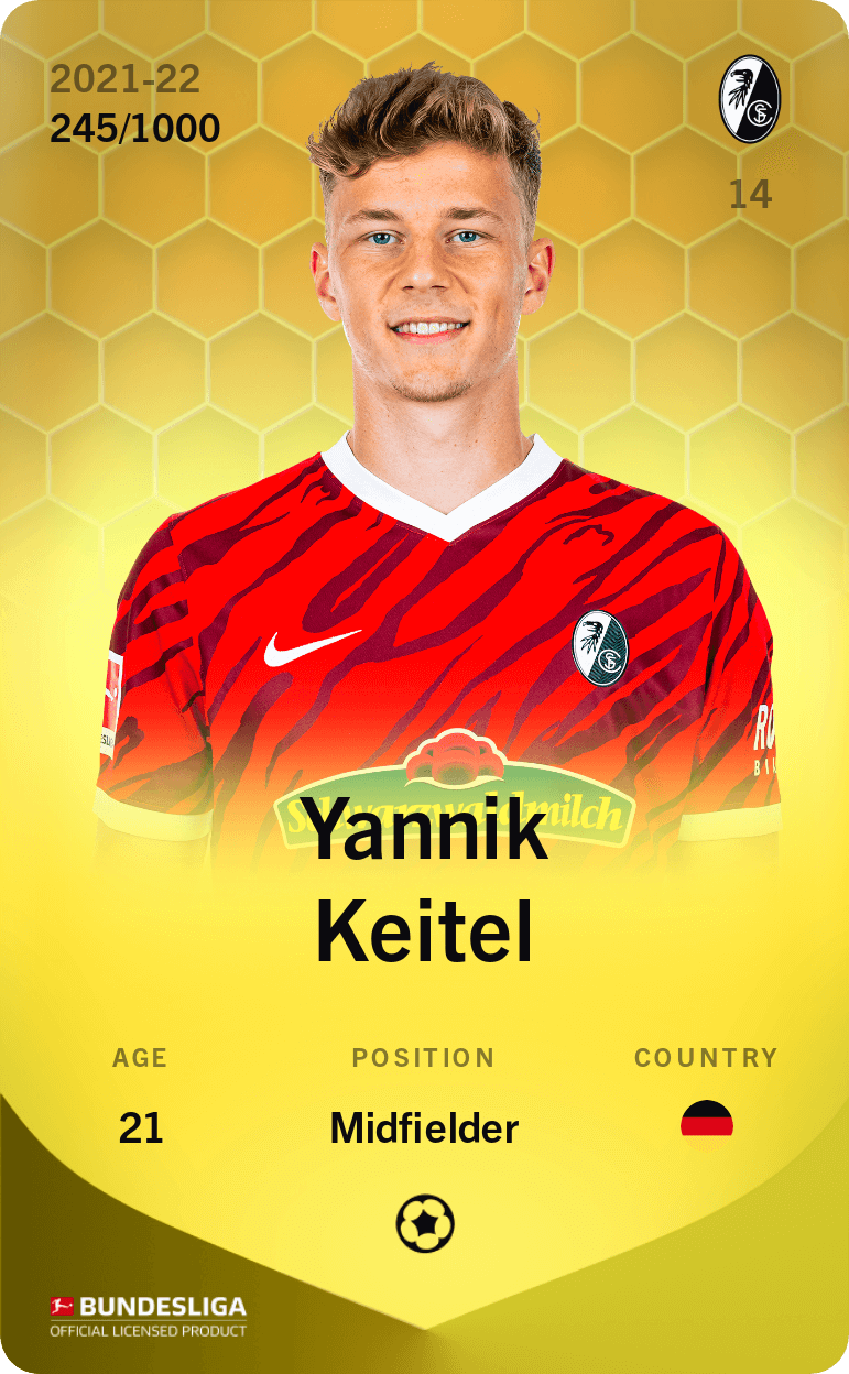 Yannik Keitel 2021-22 • Limited 245/1000