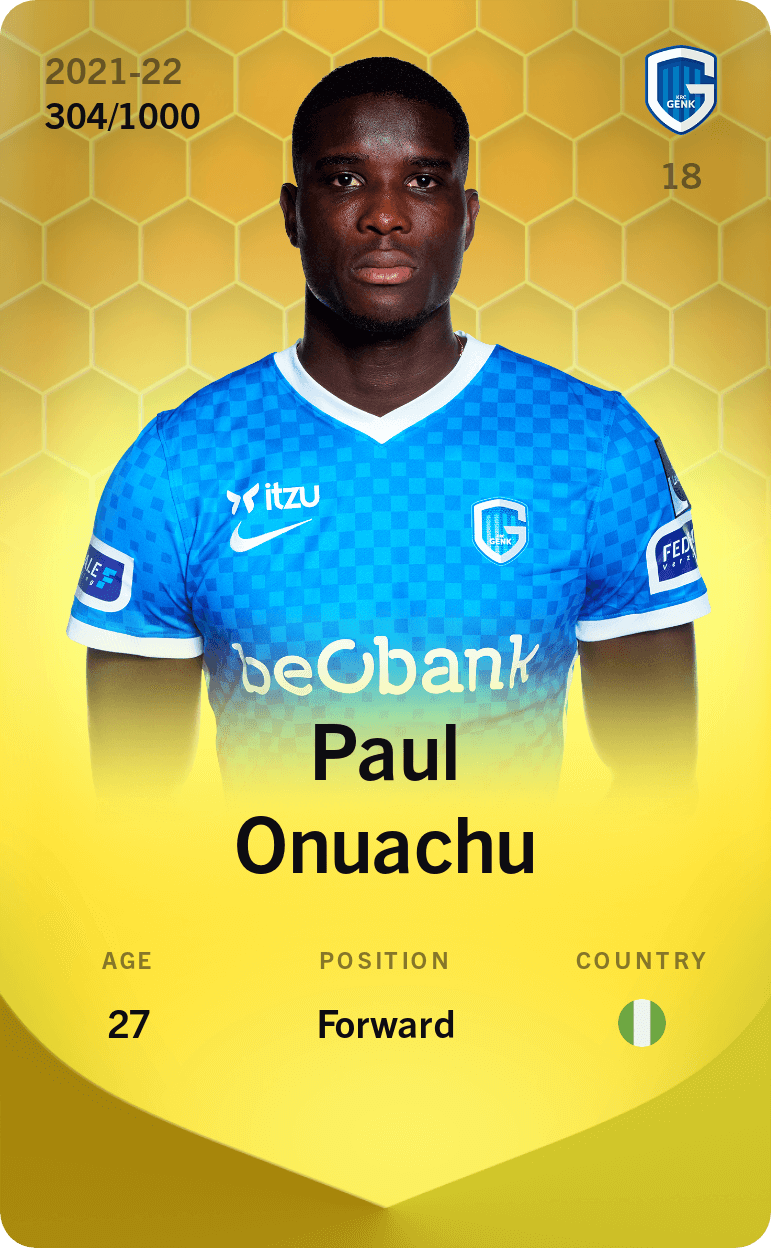 Paul Onuachu 2021-22 • Limited 304/1000