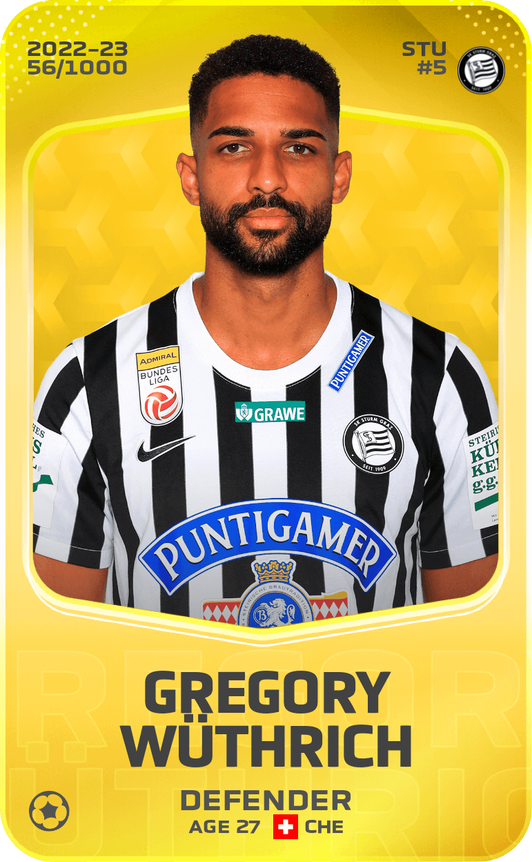 Gregory Wüthrich 2022-23 • Limited 56/1000