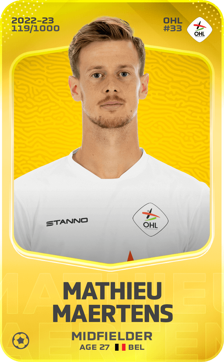 Mathieu Maertens 2022-23 • Limited 119/1000