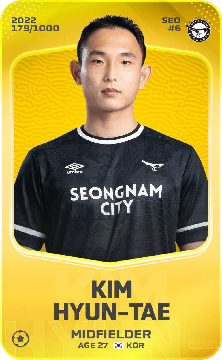 Sorare - Sorare Official - Kim Hyun-Tae 2022-23 • Limited 179/1000 - NFT # 3838954039171190371146907692832499198843435354045052623341063398682426127739