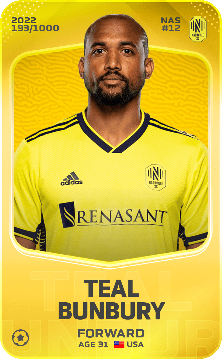 Teal Bunbury 2022-23 • Limited 193/1000
