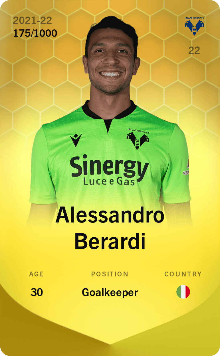 Alessandro Berardi 2021-22 • Limited 175/1000