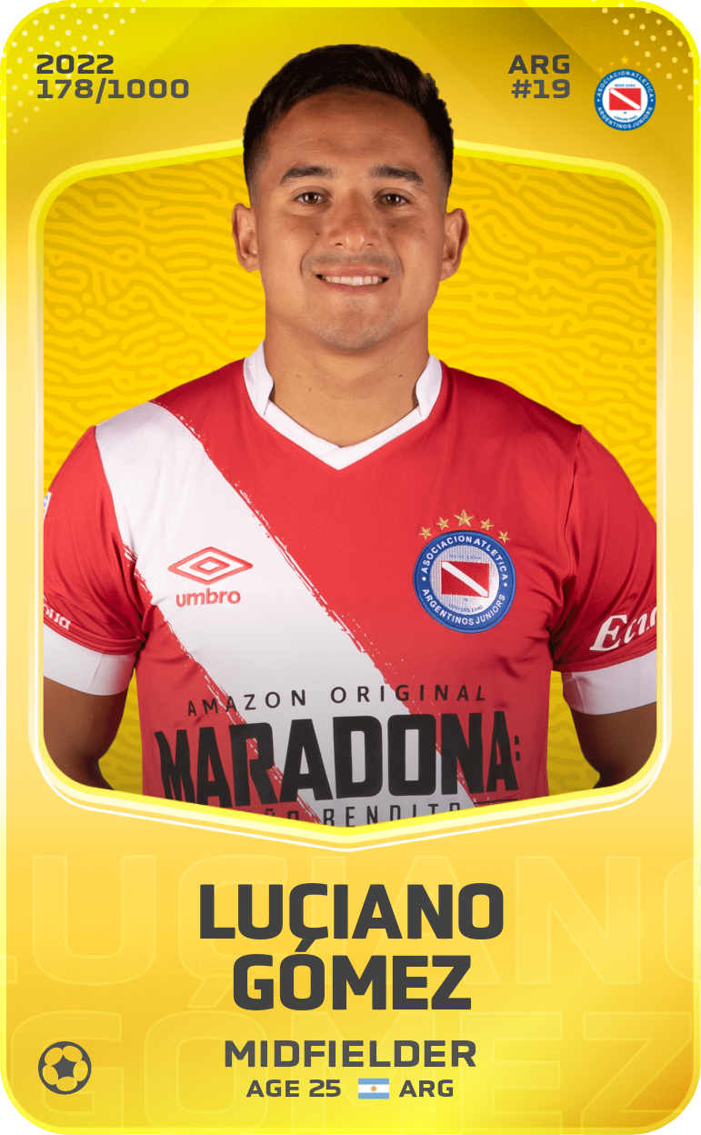 Sorare - Sorare Official - Luciano Gómez 2022-23 • Limited 178/1000 - NFT # 106673641254485356272115959904653248395459504866385489955616755433153441415954