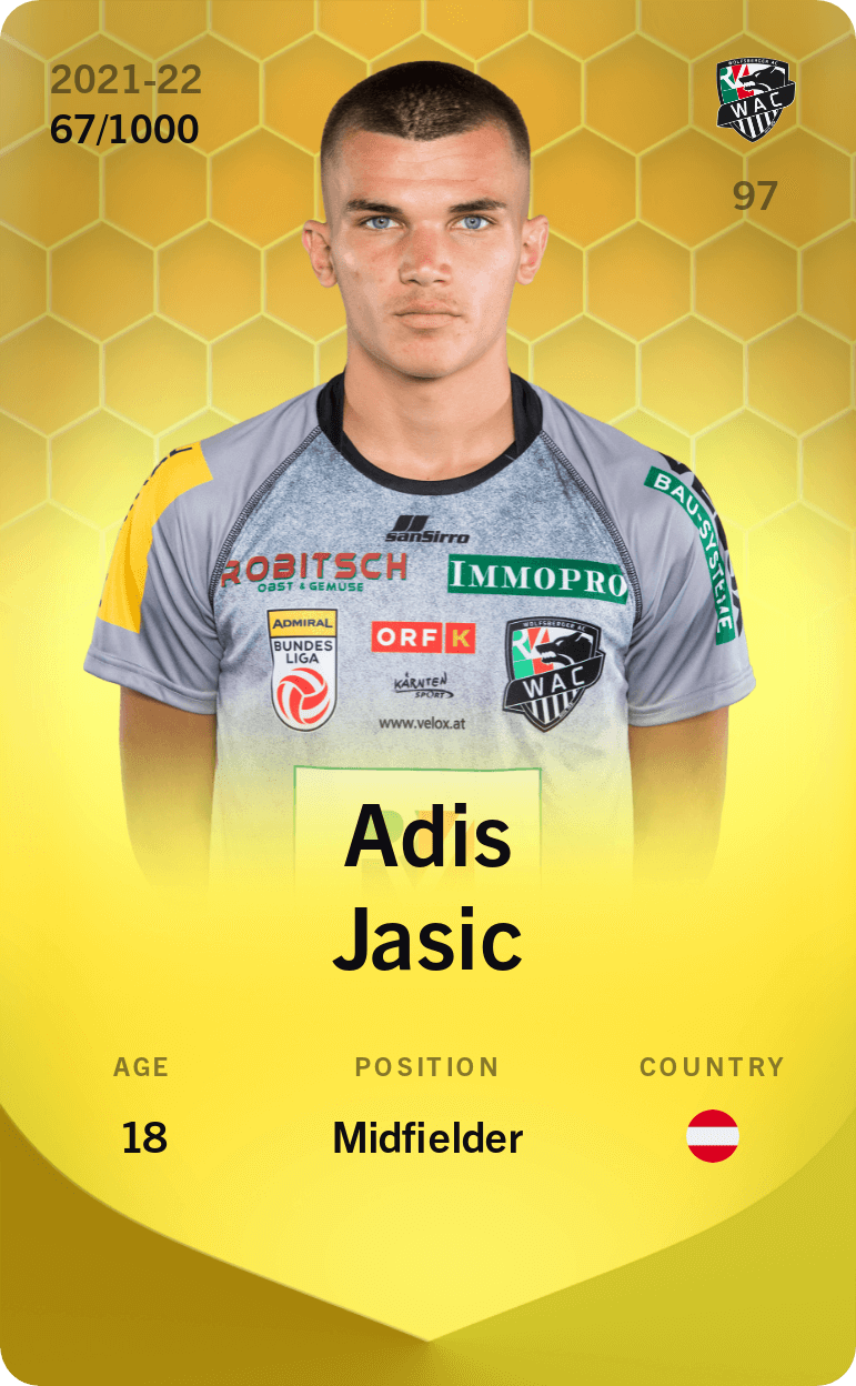 Adis Jasic 2021-22 • Limited 67/1000