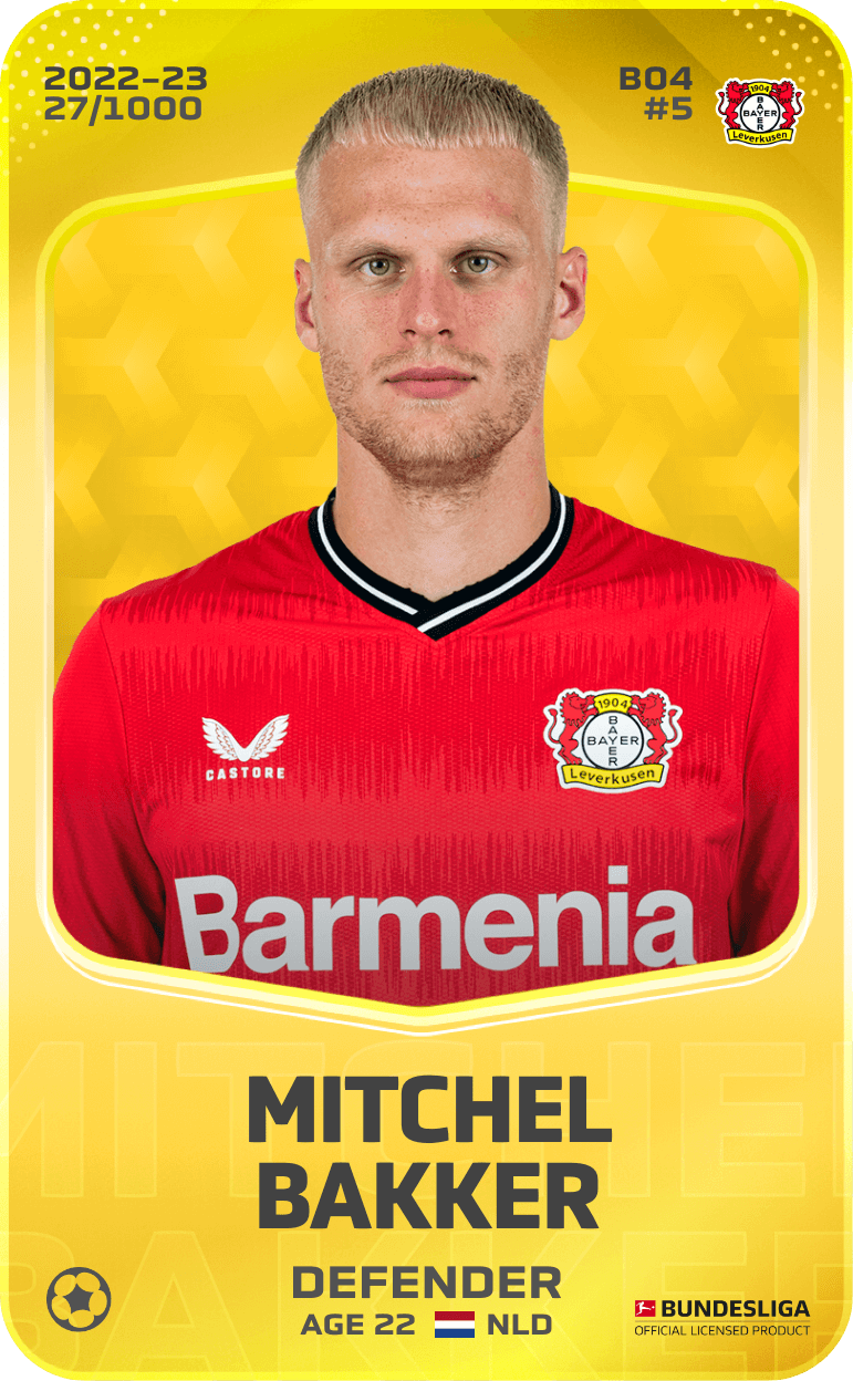 Mitchel Bakker 2022-23 • Limited 27/1000