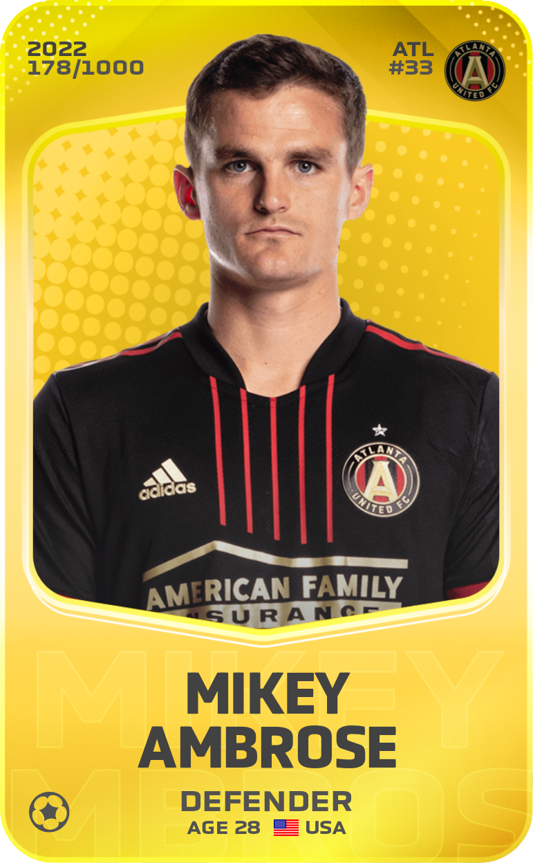 Sorare - Sorare Official - Mikey Ambrose 2022-23 • Limited 178/1000 - NFT # 34851606716123429580606209755794073074633782571312910364890069294974678182785