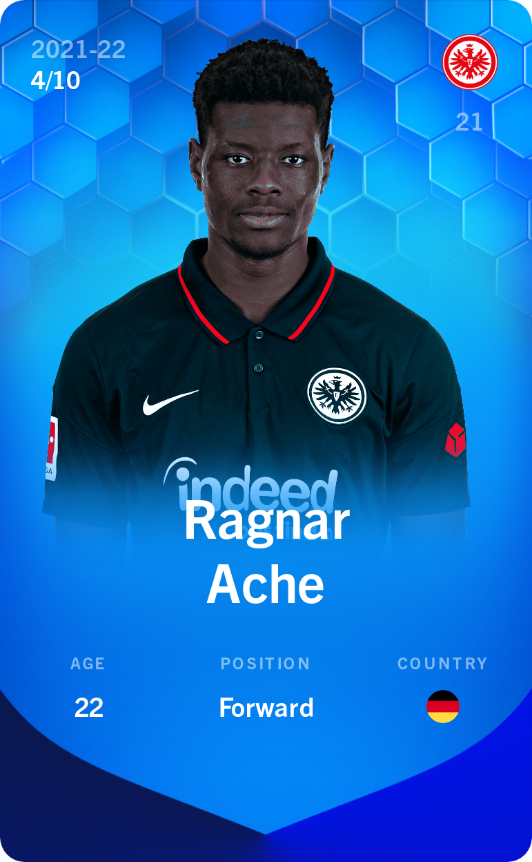 Sorare - Sorare Official - Ragnar Ache 2021-22 • Super Rare 4/10 - NFT # 104081200369372721759020015074082872054328056582542780068913880250752075594445