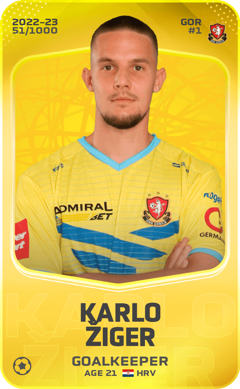 Karlo Žiger 2022-23 • Limited 51/1000