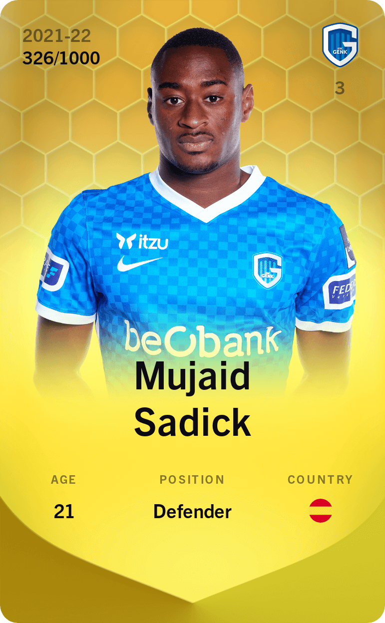 Mujaid Sadick 2021-22 • Limited 326/1000
