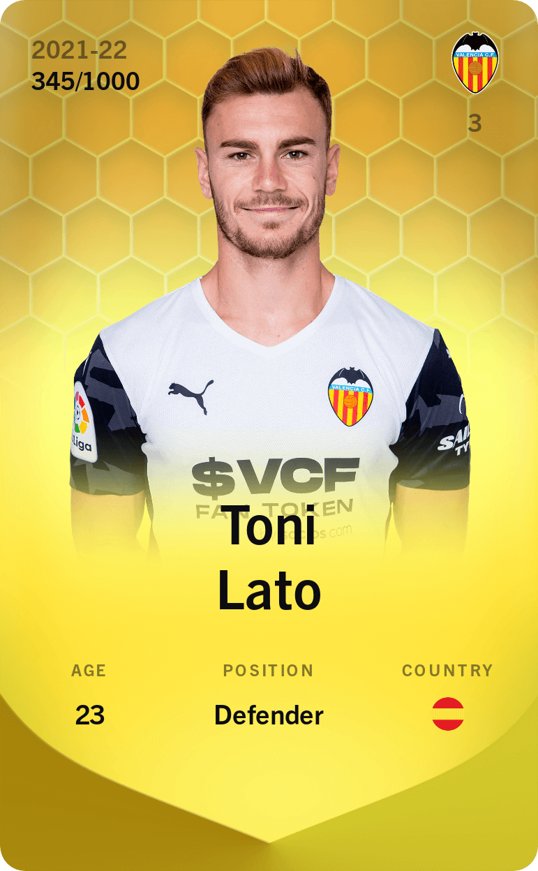 Toni Lato 2021-22 • Limited 345/1000