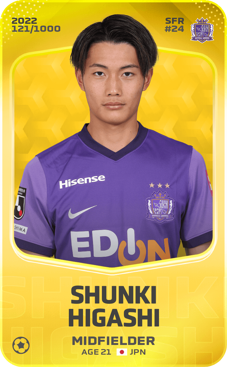 Shunki Higashi 2022-23 • Limited 121/1000