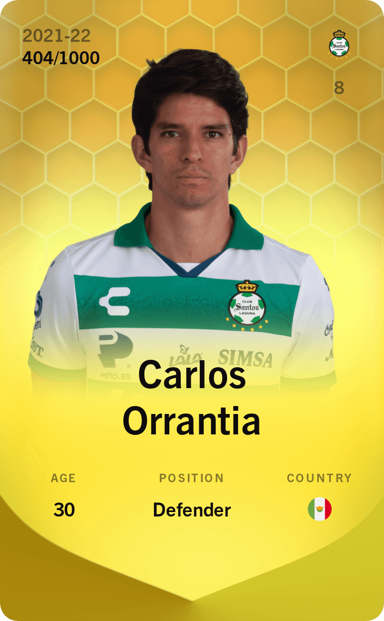 Carlos Orrantia 2021-22 • Limited 404/1000