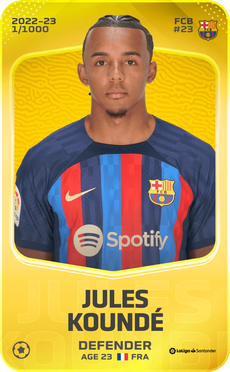 Jules Koundé 2022-23 • Limited 1/1000