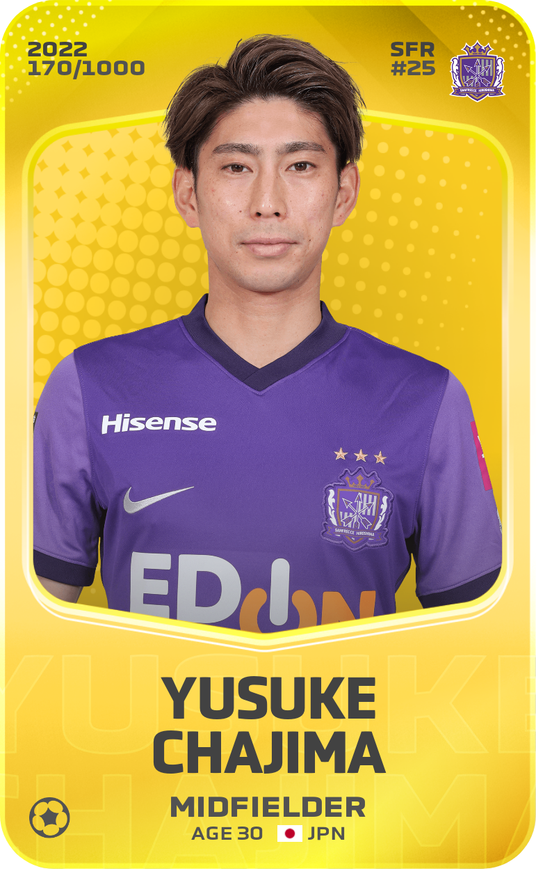 Sorare - Sorare Official - Yusuke Chajima 2022-23 • Limited 170/1000 - NFT # 96580607416806558427951272192003842842176250143961443186179754534460128108653