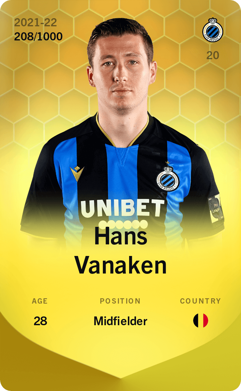 Hans Vanaken 2021-22 • Limited 208/1000