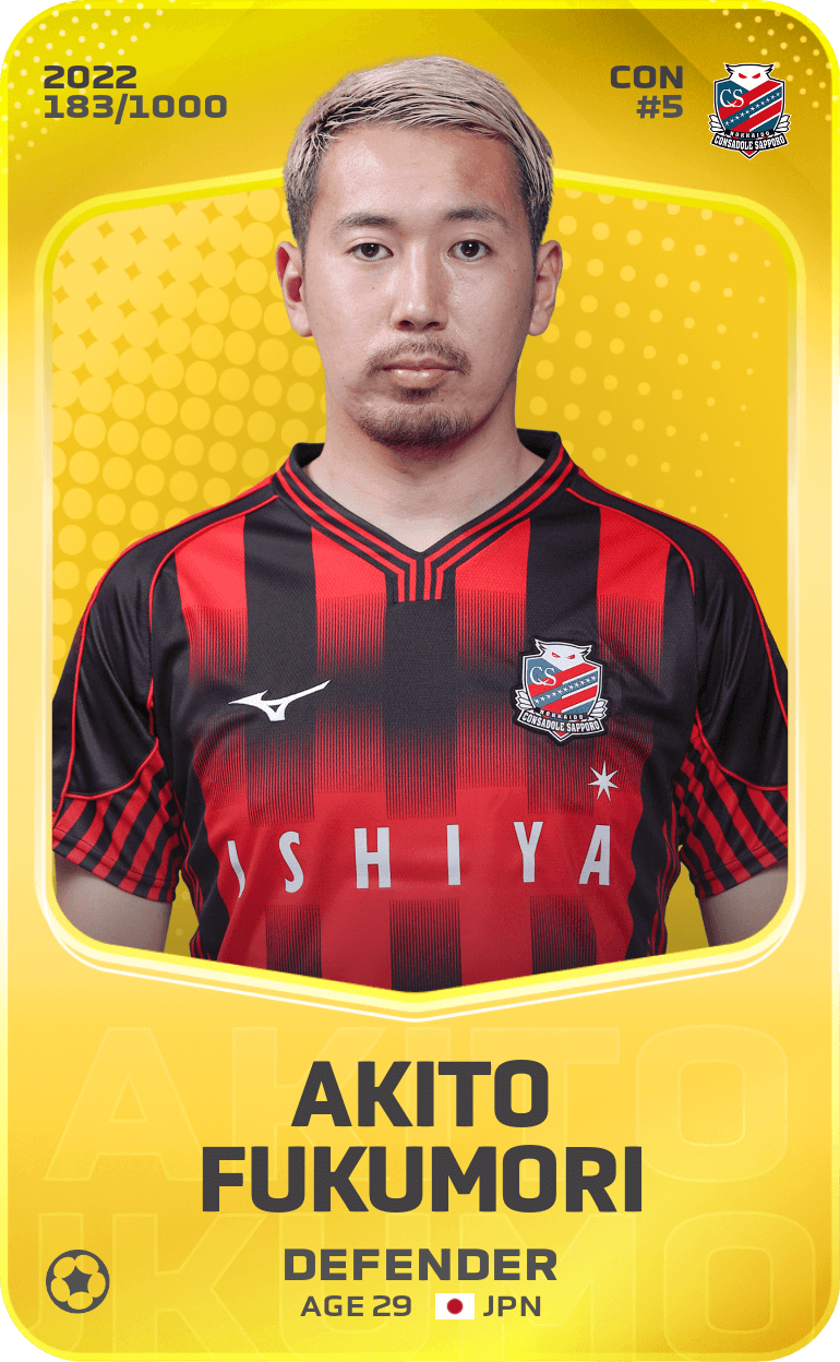 Akito Fukumori 2022-23 • Limited 183/1000