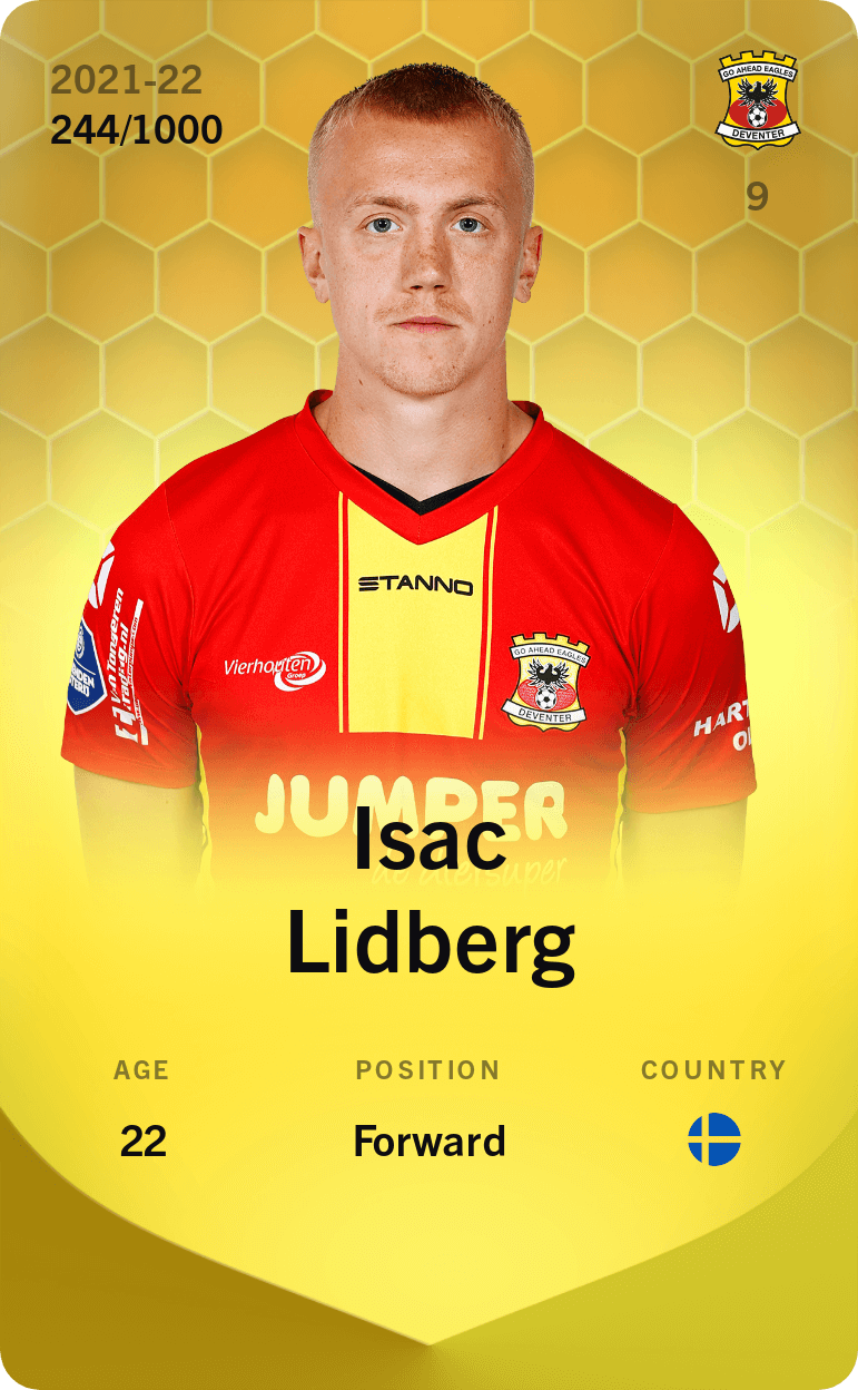 Isac Lidberg 2021-22 • Limited 244/1000