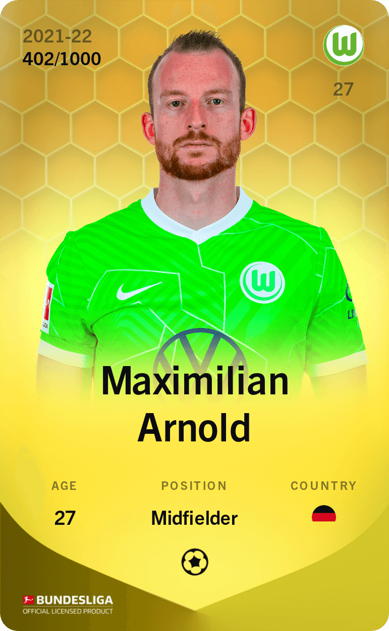 Maximilian Arnold 2021-22 • Limited 402/1000