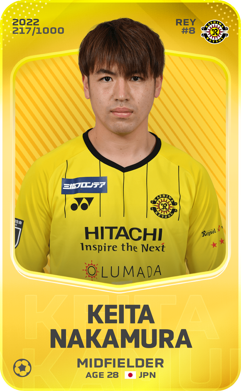 Sorare - Sorare Official - Keita Nakamura 2022-23 • Limited 217/1000 - NFT # 4667057066416605673706607699322117206755161899783428299166700022252840860467