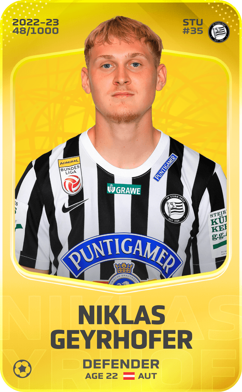 Niklas Geyrhofer 2022-23 • Limited 48/1000