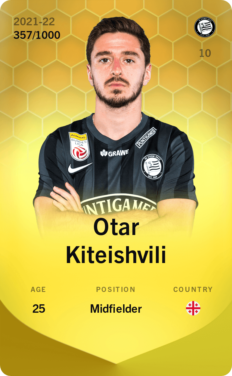 Otar Kiteishvili 2021-22 • Limited 357/1000