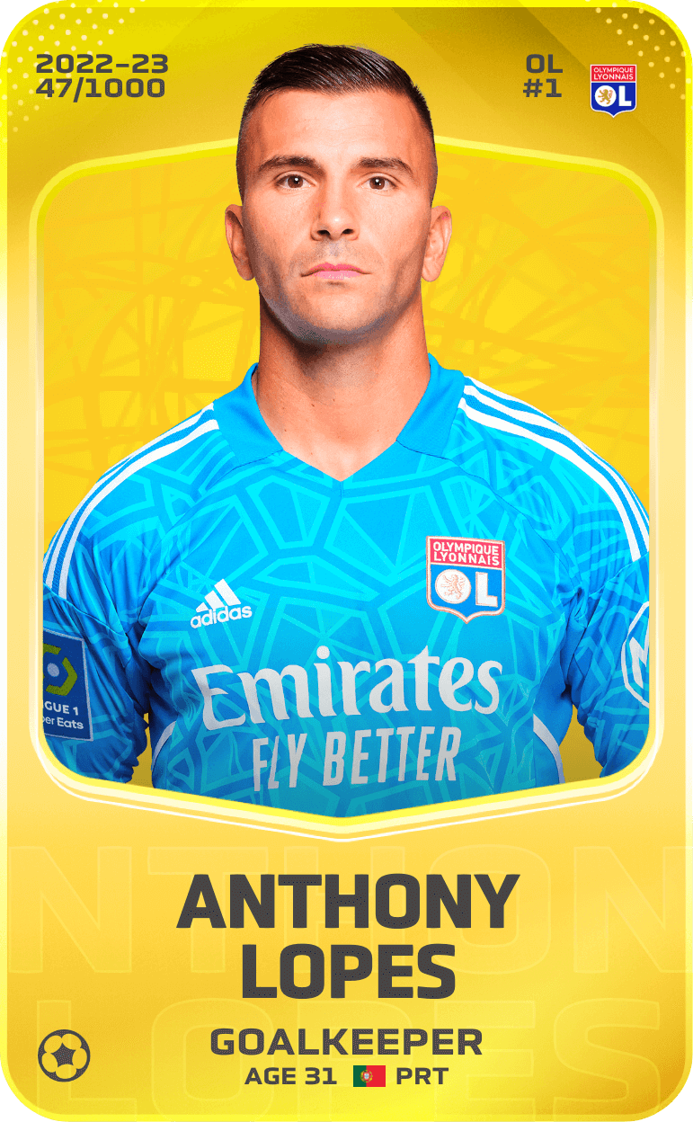 Anthony Lopes 2022-23 • Limited 47/1000