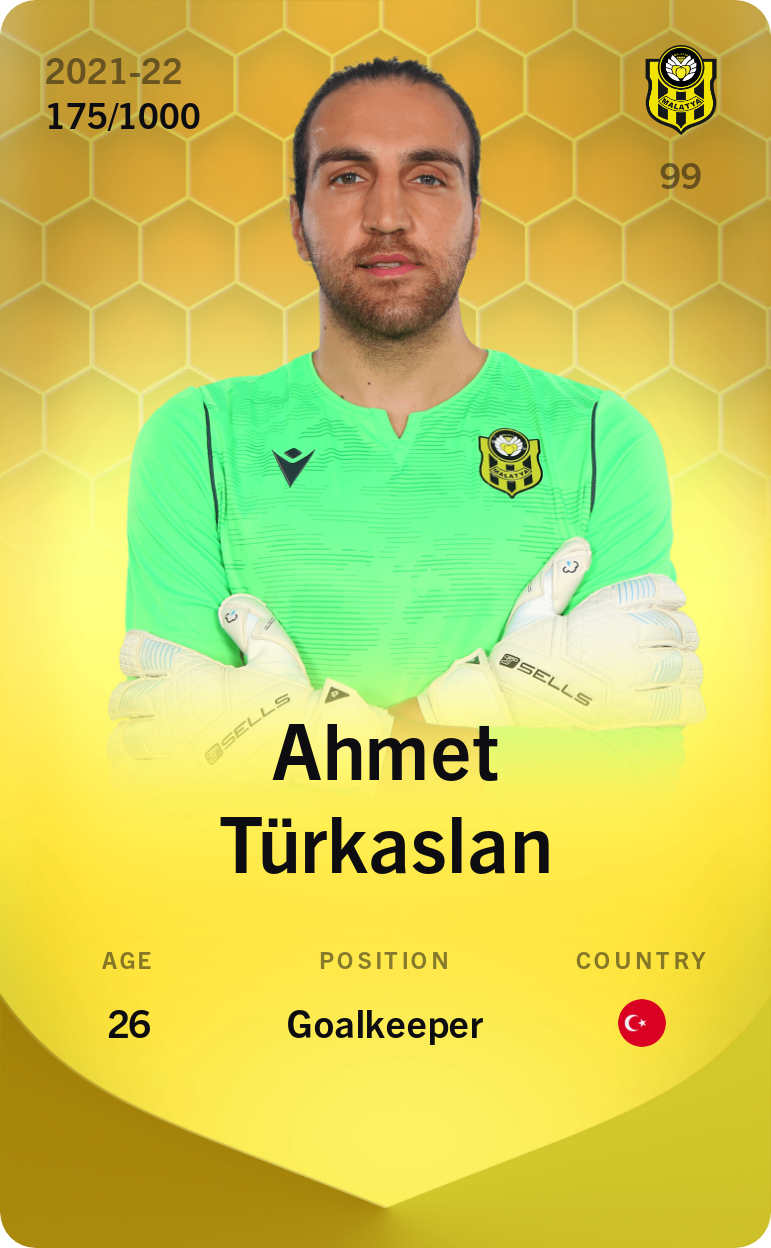 Sorare - Sorare Official - Ahmet Türkaslan 2021-22 • Limited 175/1000 - NFT # 26391934754649750478119060544792154101376984706262434605648153038302953701646