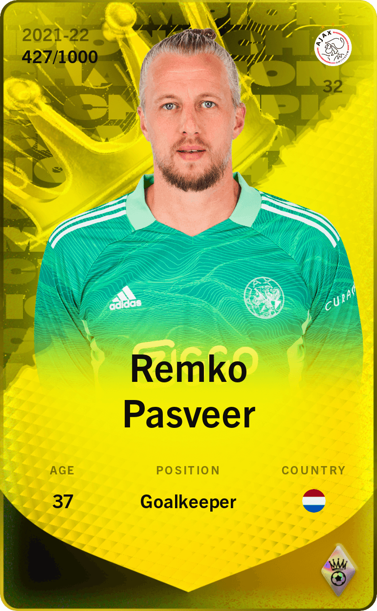 Remko Pasveer 2021-22 • Limited 427/1000