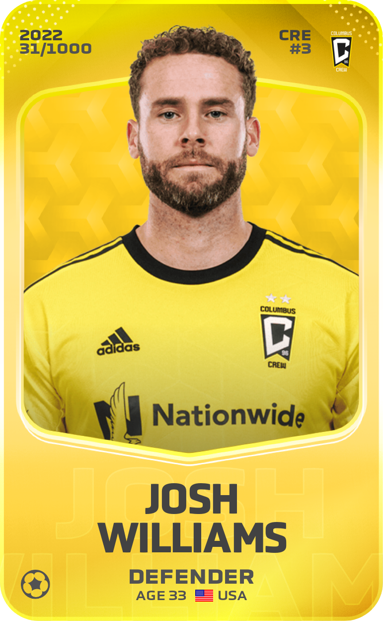 Sorare - Sorare Official - Josh Williams 2022-23 • Limited 31/1000 - NFT # 41161275556272354687648203048396198173219935746944115781411399872196450000723