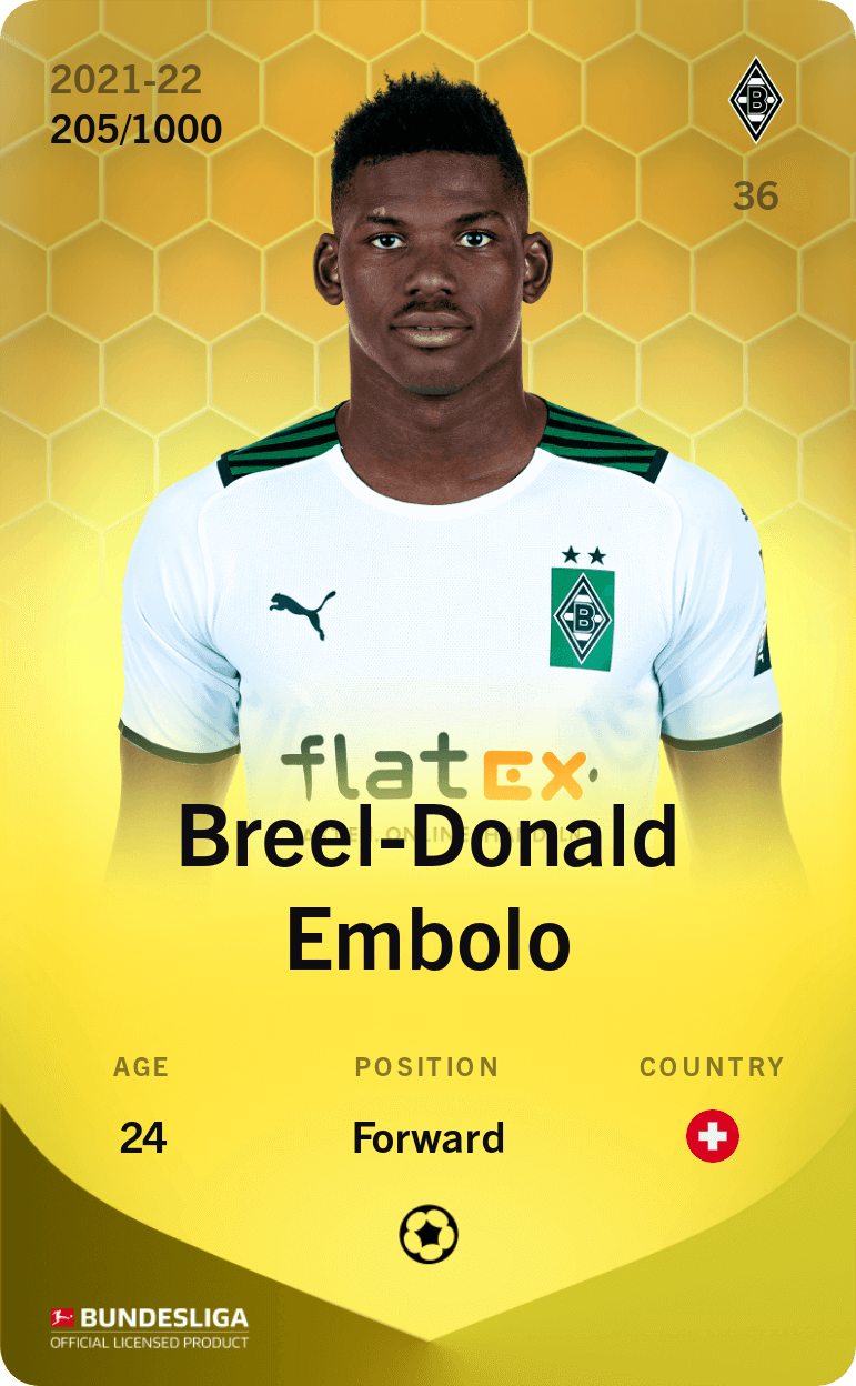 Breel-Donald Embolo 2021-22 • Limited 205/1000