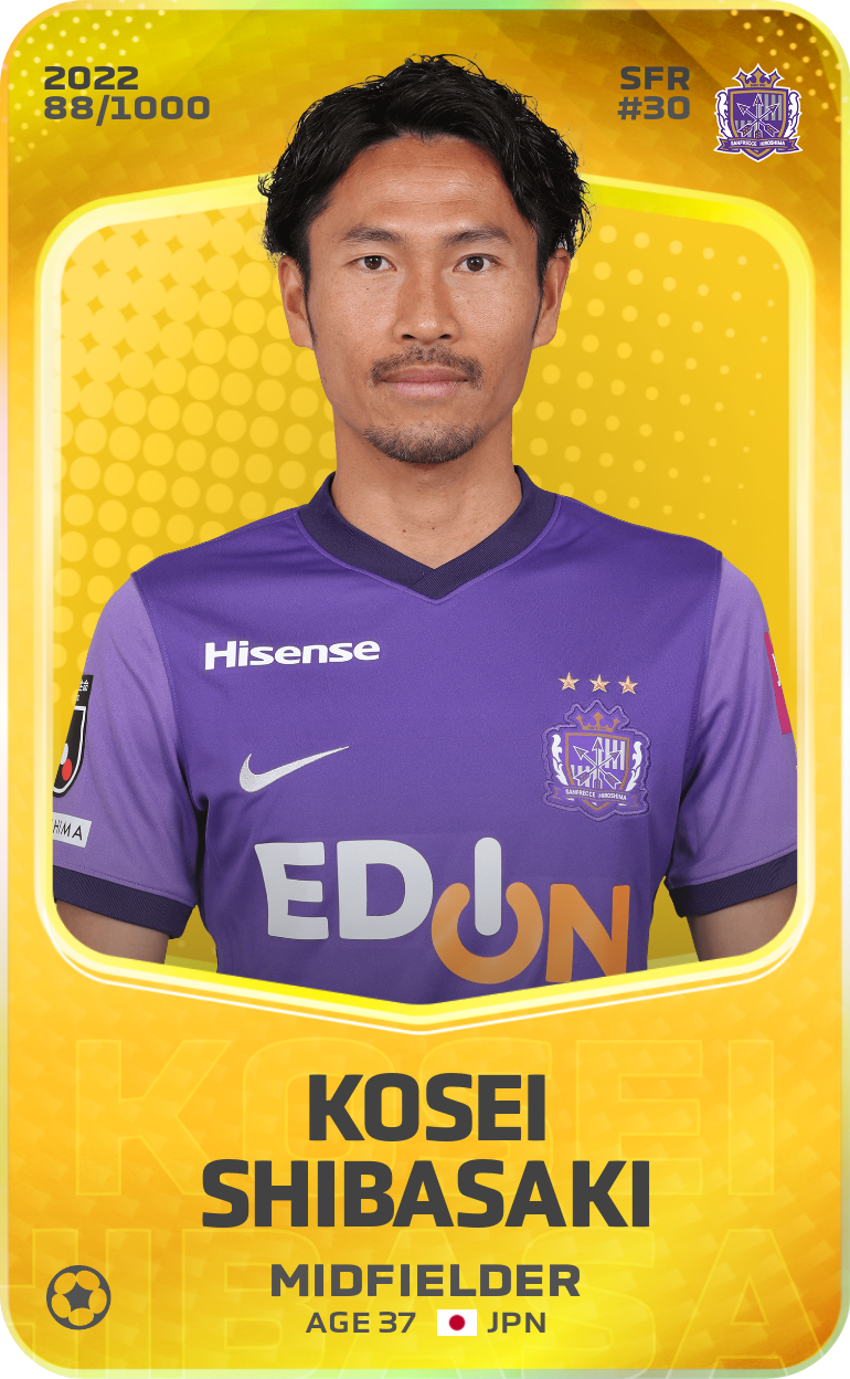 Sorare - Sorare Official - Kosei Shibasaki 2022-23 • Limited 88/1000 - NFT # 115385425227223923632834529461667687341502879402110961300895835804829044553893