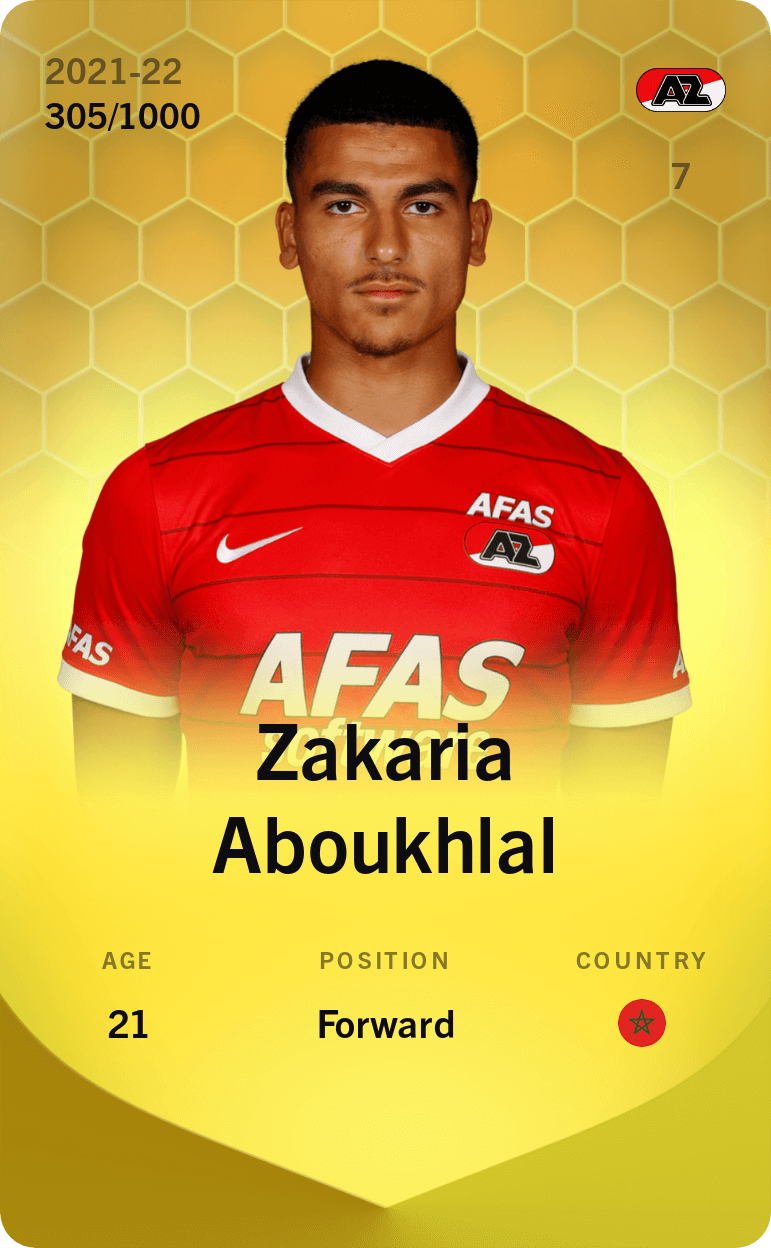 Zakaria Aboukhlal 2021-22 • Limited 305/1000