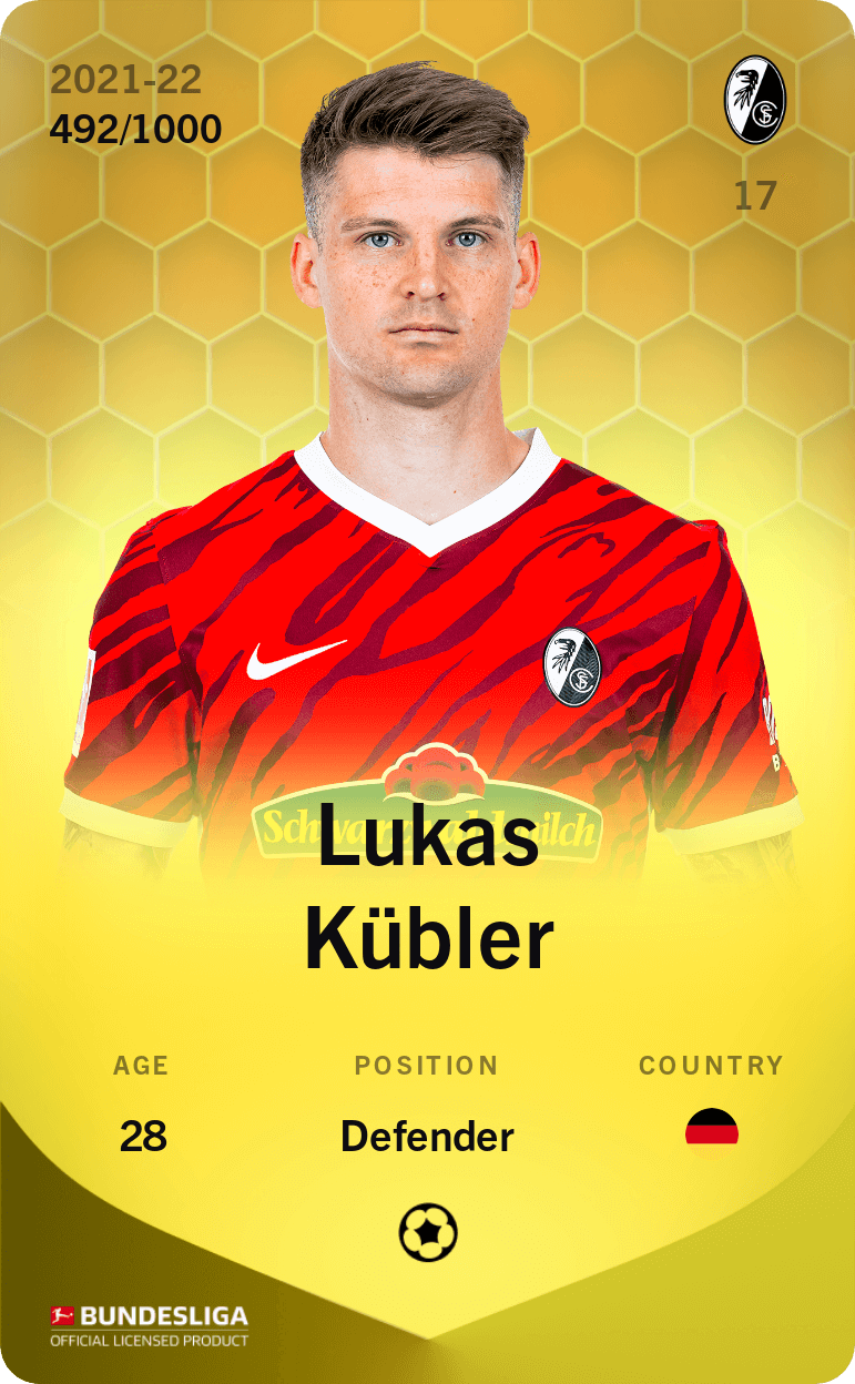Lukas Kübler 2021-22 • Limited 492/1000
