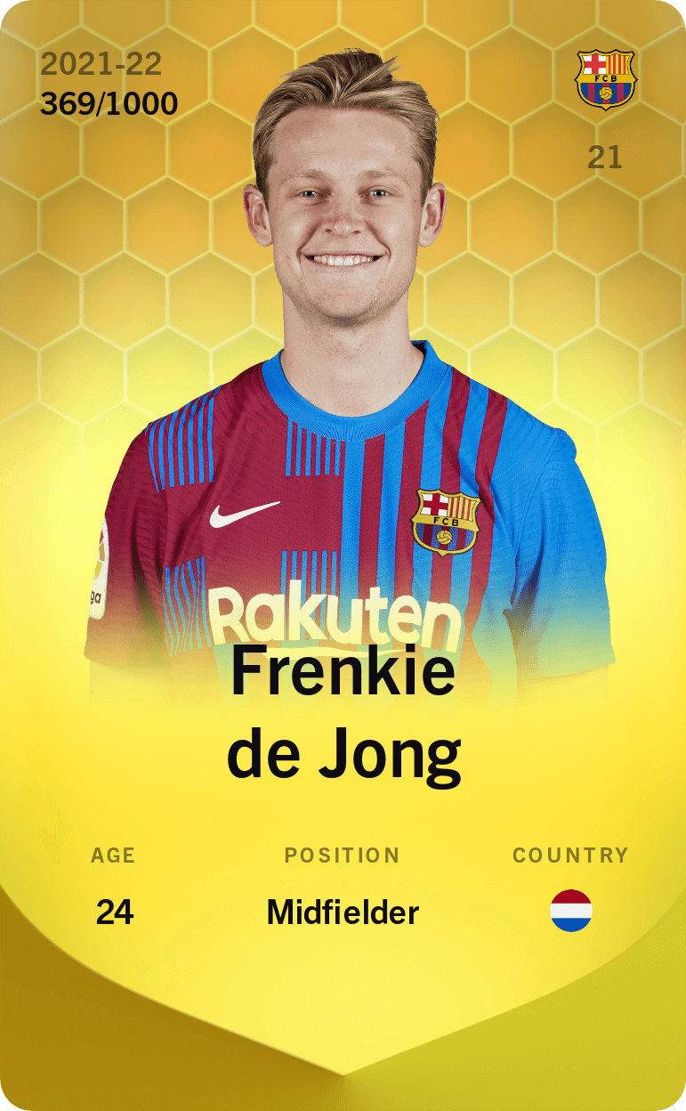 Frenkie de Jong 2021-22 • Limited 369/1000