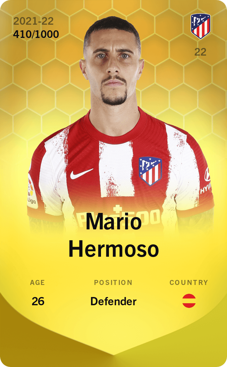 Mario Hermoso 2021-22 • Limited 410/1000