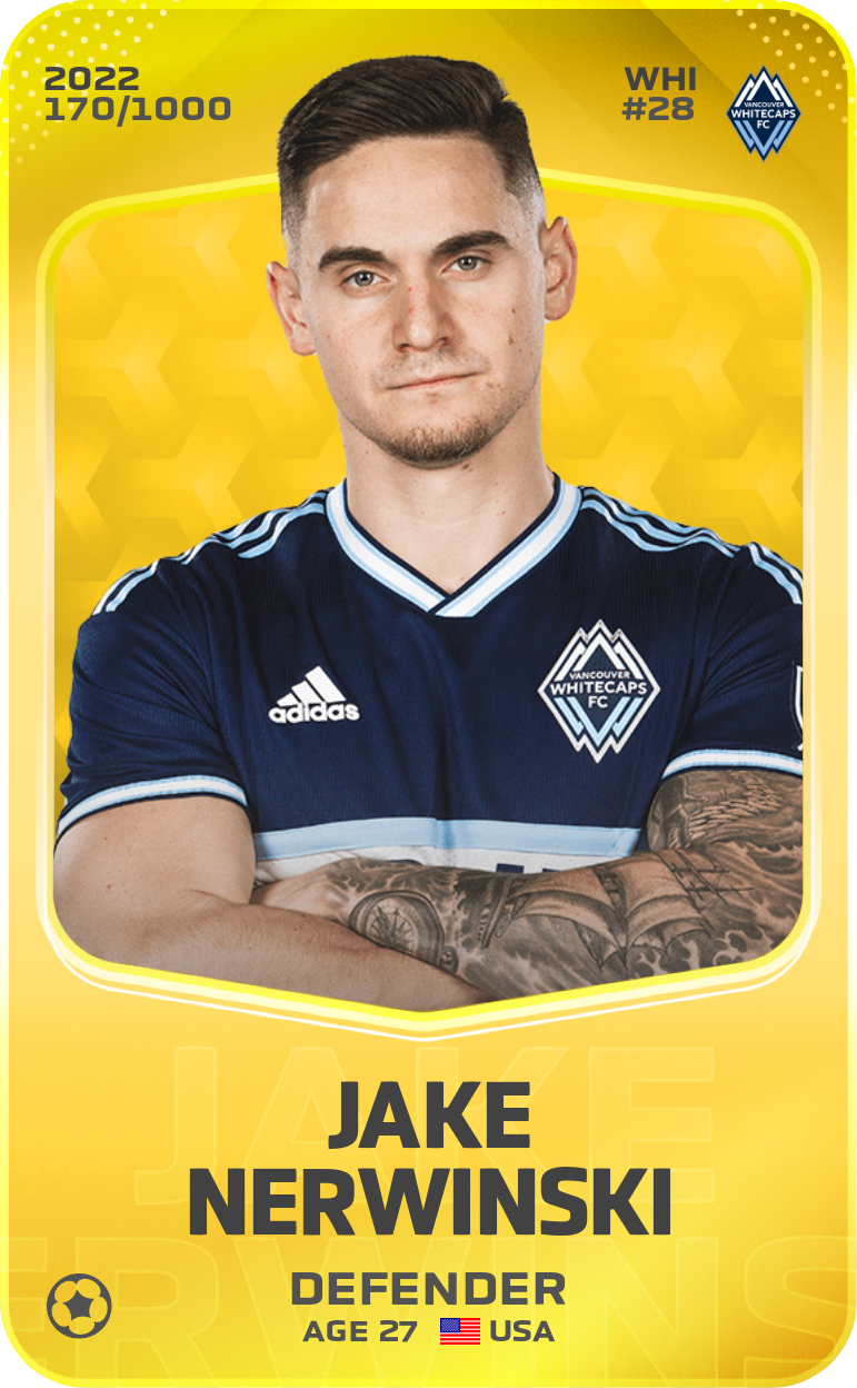 Sorare - Sorare Official - Jake Nerwinski 2022-23 • Limited 170/1000 - NFT # 113452113591324174903922655391576831092033919339308331208392454965350103357247