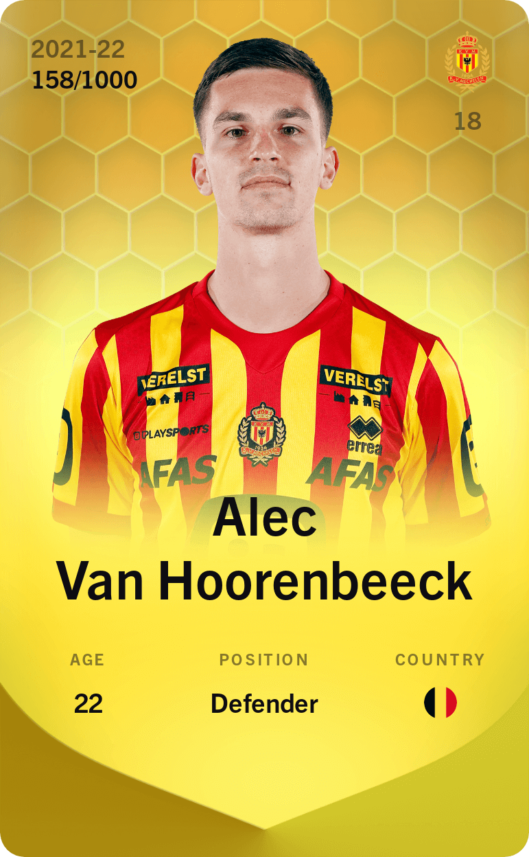 Alec Van Hoorenbeeck 2021-22 • Limited 158/1000