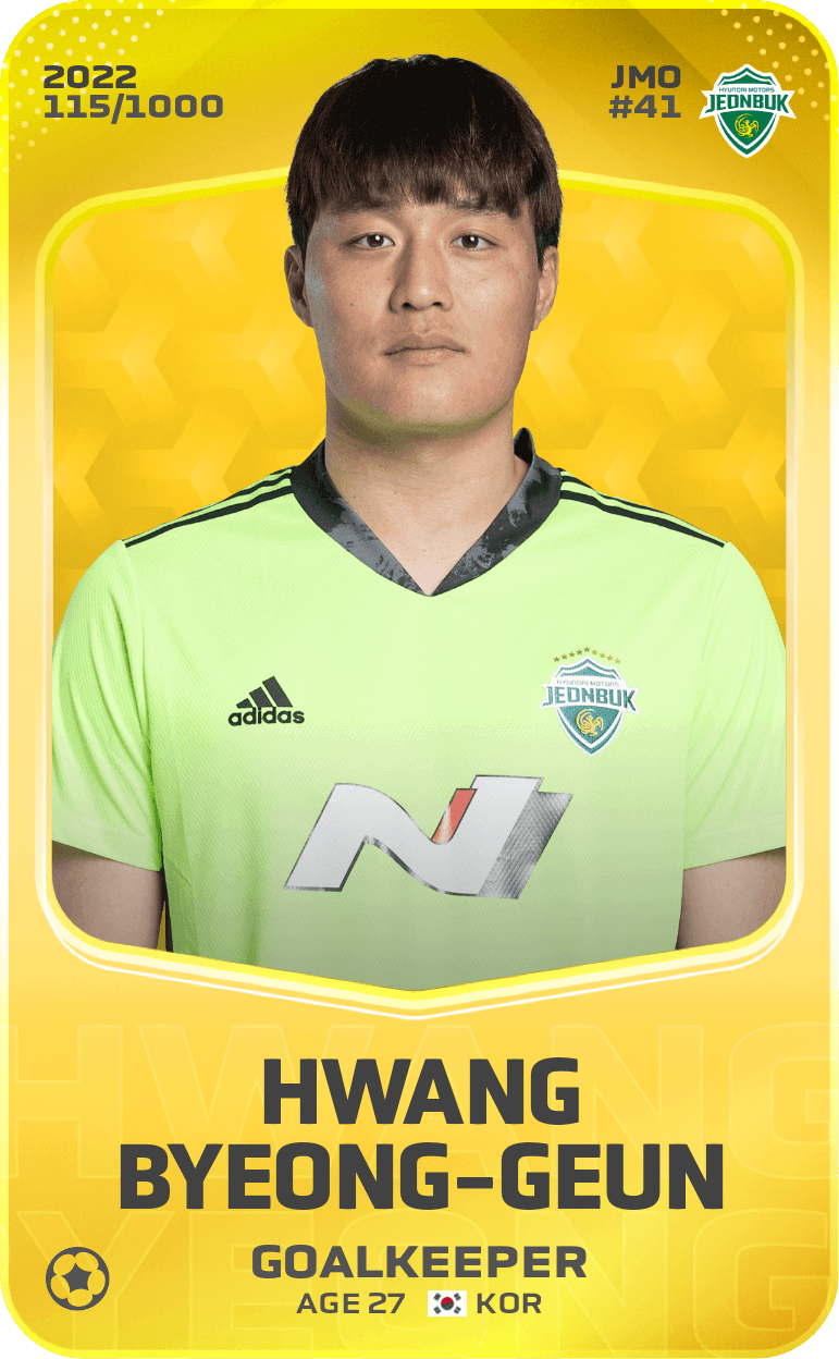 Hwang Byeong-Geun 2022-23 • Limited 115/1000