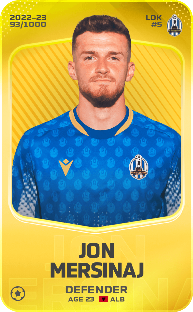 Jon Mersinaj 2022-23 • Limited 93/1000